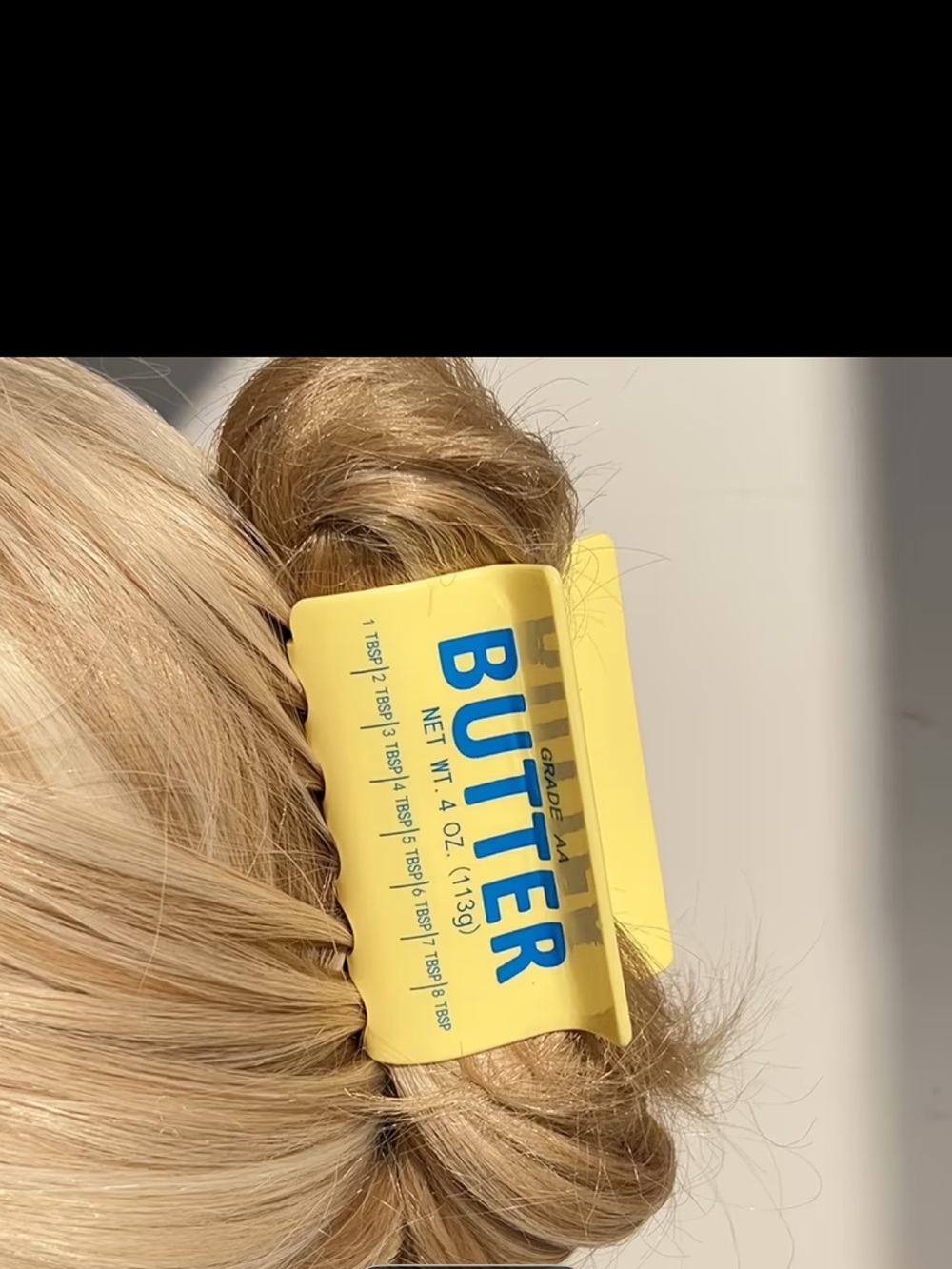Butter Yellow Hair Clip - Women Hair Accessory